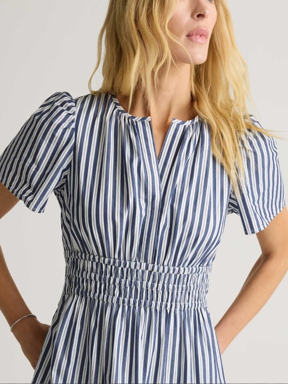 Quince Blue and White Striped Maxi Dress - Picture 2 of 8